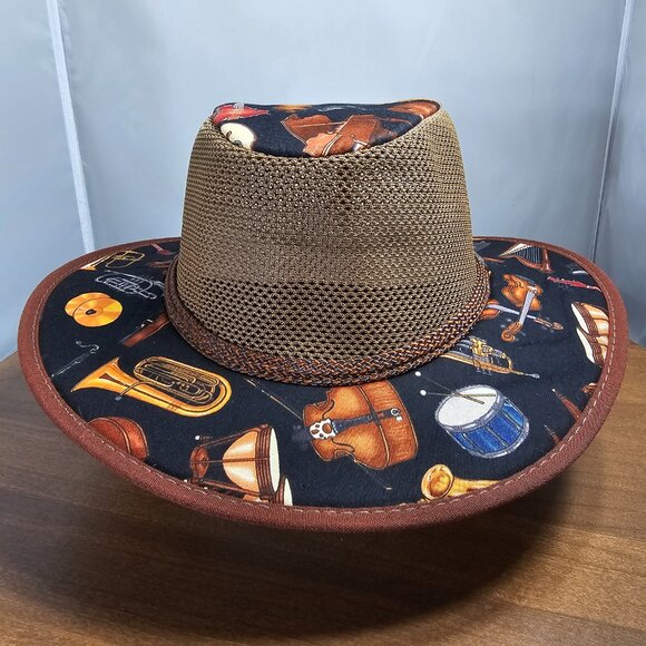 Cabana Breathable Wide Brim Sun Hat | American Hat Makers | Walnut NWT | RARE LE - Picture 7 of 13